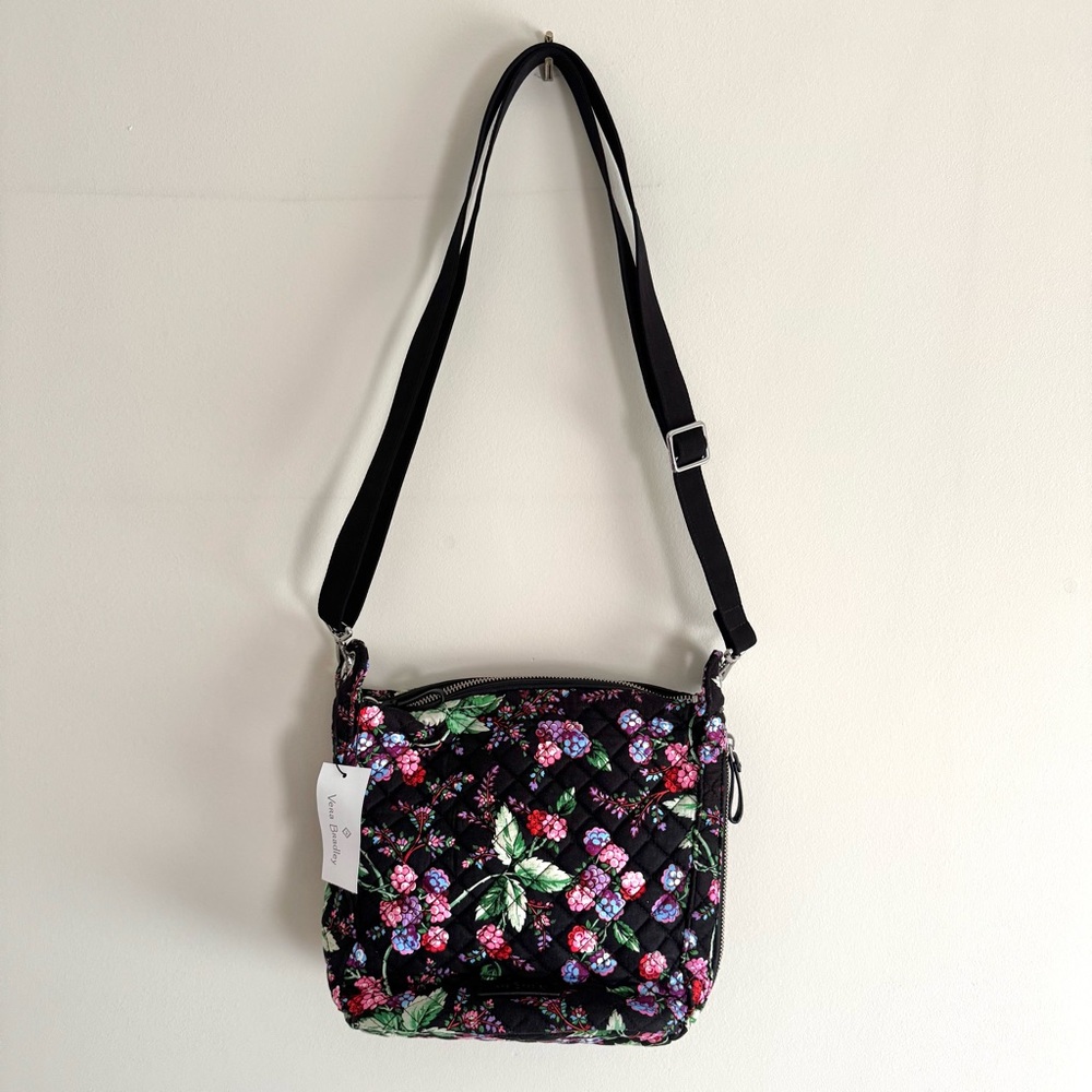 Vera Bradley Carson Mini Hobo Crossbody in Winter Berry